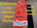 Craftsman Battery Powered Weed Wacker Leaf Blower Combo Craftsman V20 Leaf Blower Battery Operated