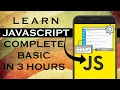 Learn JavaScript in 3 hours JavaScript Basic Course 2020 l English