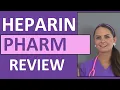 Heparin Anticoagulant Nursing NCLEX Review Pharmacology Intervention Patient Teaching