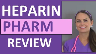 Heparin Anticoagulant Nursing NCLEX Review Pharmacology Intervention Patient Teaching