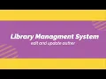 Library management System in PHP OOPs Edit and Update Author PHP OOPS with ajax