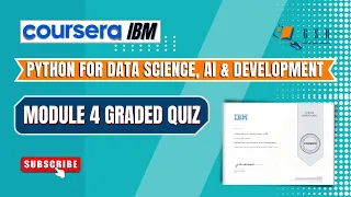 Coursera IBM Python for Data Science AI Development Module 4 Graded Quiz