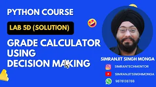 Lab 5d Result Calculation Solution Solution Python Program Simranjit Singh Monga