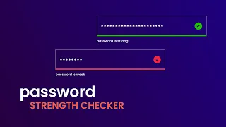 How To Make Password Strength Indicator Using HTML CSS And JavaScript