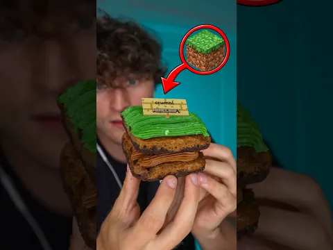 MINECRAFT CRUMBL COOKIES?! ⛏️🍪 #asmr #shorts #minecraft