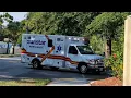 SUNSTAR EMS AMBULANCE UNIT 76 RESPONDING EMERGENCY TO FIRE MEDICAL CALL IN PINELLAS COUNTY FL USA