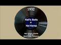 1932 Hal Kemp - Hell’s Bells