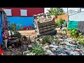 Download Lagu First Start a New Project! Landfill Delete Flooded Area by Bulldozer Komat'su D20P with 5Ton Truck