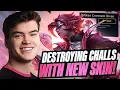Playing The NEW RIVEN SKIN And DESTROYING Challenger Games