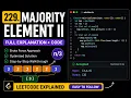 LeetCode 229 Majority Element II Easy TypeScript Solution Explained