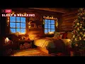 Winter Storms \u0026 Crackling Fireplaces | Cozy Christmas Space Perfect for Sleep, Focus, and Relaxation