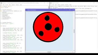 Painting Sharingan Using Python-Turtle Art By Pankaj Verma Learn python