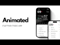 Flutter Drag Animation - Todo Animated App