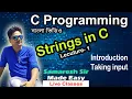 Strings in C Lecture 01 Introduction Taking input from user C Programming Bengali