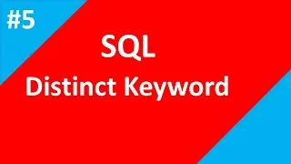 Select Distinct Statement Part 5 SQL tutorial for beginners Tech Talk Tricks