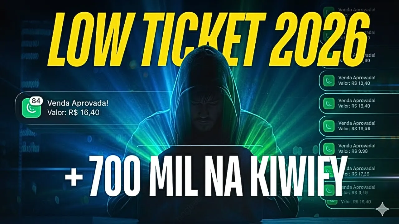 700 mil na Kiwify com um Funil Low Ticket Simples