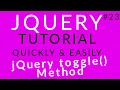 jQuery Tutorial 23 jQuery toggle Method Ujjwal Technical Tips