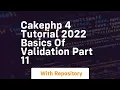 Cakephp 4 tutorial 2022 basics of validation part 11