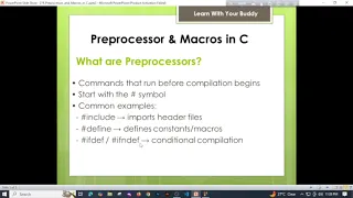 Tutorial 18 C Preprocessor Macros Explained Conditional Compilation
