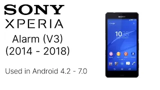 evolution of sony xperia alarm tones 2010 2024 with correction 