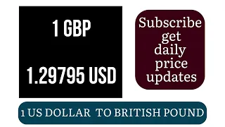 US DOLLAR TO BRITISH POUND CURRENCY EXCHANGE RATES TODAY 29 October 2024