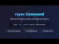Master the rsync Command Efficient File Transfer Sync for Beginners