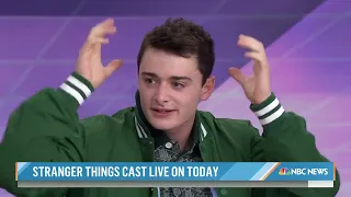 stranger things cast visit the today show may 11 2022 gaten noah sadie and priah