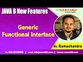 Java 8 Features Tutorials Generic Functional Interface Core Java Tutorials by Mr RamaChandra