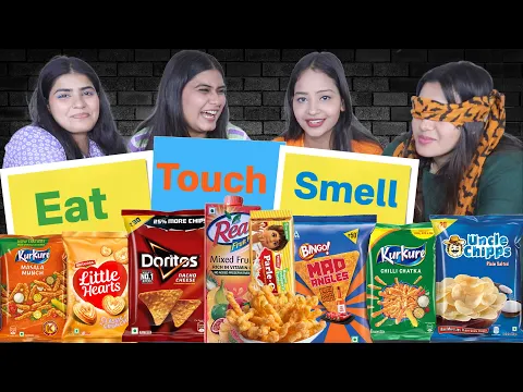 Download MP3 Eat, Smell and Touch Blindfold Guess the Snacks Challenge | Winner Will Get DRAGON FRUIT