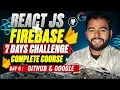 Firebase Authentication React How to Implement a Standard Login with Github and Login with Google