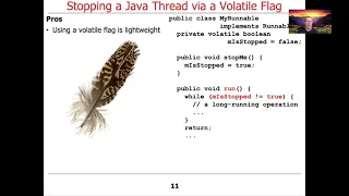 Managing the Java Thread Lifecycle Stopping a Thread via a Volatile Flag