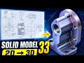 CATIA V5 Solid Modeling Tutorial Create Complex Part from Drawing Beginner Series Part 33