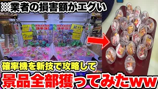 【新技公開】サービスエリアに置かれている確率機を業者にバレるまで乱獲し続けたらいくら儲かるのか!?【クレーンゲーム】