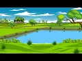 Download Lagu 4k | No copyright pond paddy field background | 2D cartoon animation video background
