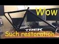 20 Craigslist Trek Restoration - Frame stripping and frame painting with custom decals