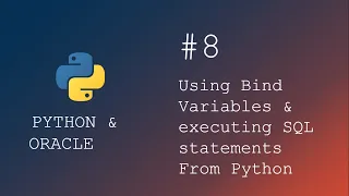 Python programming Executing SQL queries with Bind Variables from python script