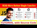 Ep 99 - Read More Button Javascript Tutorial