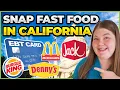 Thousands of CA Restaurants Accept Food Stamps - Are You Eligible Restaurants that Accept EBT