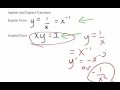 Calculus - Implicit and Explicit Functions