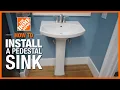 How to Install a Pedestal Sink The Home Depot