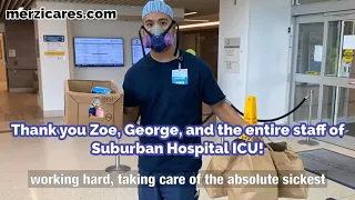 MerziCares delivers to Suburban Hospital Bethesda