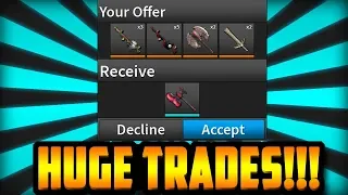 THESE ARE THE BEST TRADES I VE EVER DONE ROBLOX ASSASSIN