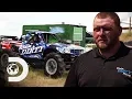 Mega Truck Racer Gives Opponent Head Start In Their Race Dirty Mudder Truckers