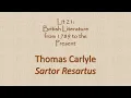 Lagu Thomas Carlyle, Sartor Resartus