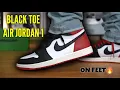 Worth It Air Jordan 1 BLACK TOE Reimagined Review On Feet