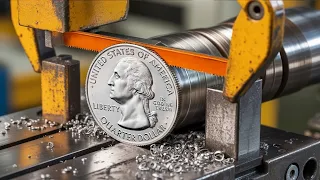 COMO se HACEN las MONEDAS de ESTADOS UNIDOS💰| Así se FABRICAN las MONEDAS de CUARTO de DOLAR