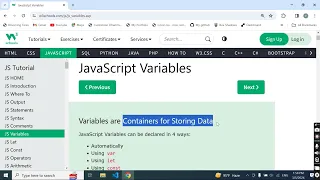 1 Introduction to JavaScript Variables