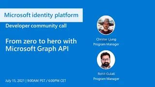 From zero to hero with Microsoft Graph API - July 2021