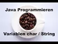 Variablen Char String Java Programmieren 4