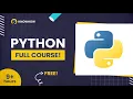 Python Full Course Python Tutorial Free Python for Beginners to Advanced